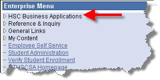 Clicking the text HSC Business Applications will cause