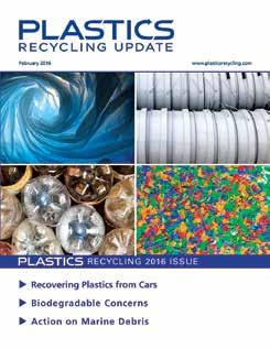 XXXXXXXXXXXXXXXX PLASTICS RECYCLING UPDATE HOW TO REACH THE PLASTICS RECYCLING INDUSTRY Plastics recycling is a diverse, technically demanding field and is evolving along with innovations in