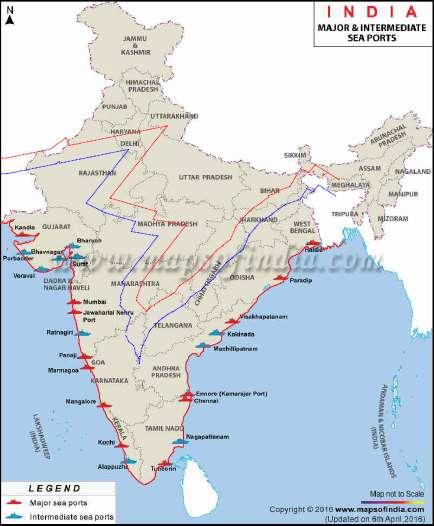 Hinterland mapping for Indian Ports Immediate hinterland