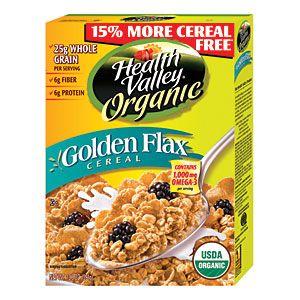 non-organic, and GMOs etc Healthy Cereal