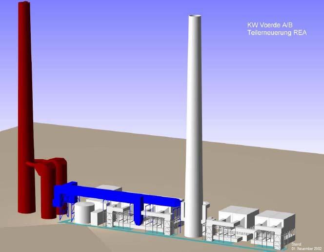 The 760 MW STEAG Power Plant / FGD Retrofit State-of-the-art FGD Plant One absorber per unit ID-fan for total pressure rise No bypass, no dampers in the flue gas