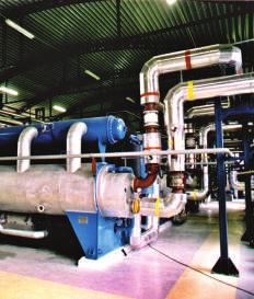 RECOVERED HEAT DISTRICT HEATING WATER Engine driven green cooling Cost efficient turbine inlet air cooling Air cooling at a gas turbine inlet enhances effi ciency and