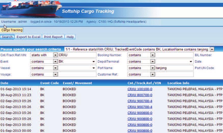Actual voyage progress is regularly reported from the ship to LIMA by arrival, departure and noon reports.