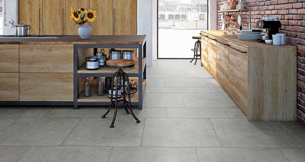 Shown: NY230 12x24 & 24x24 Riverside Steel BY Typical Uses NY2LA HDP color body porcelain floor and wall tile is appropriate for all residential and commercial wall, countertop and backsplash