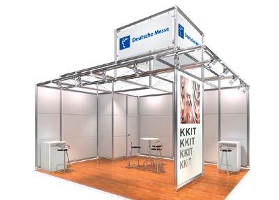 Stand construction services Modular stands Stands, modular Modular stands Deutsche Messe Save time, money and hassle designing your stand by