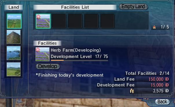 The? means that no facility is set up yet. Since the mine is selected, if we click on the develop button (which is grayed out in the above picture) we ll begin developing a mine.