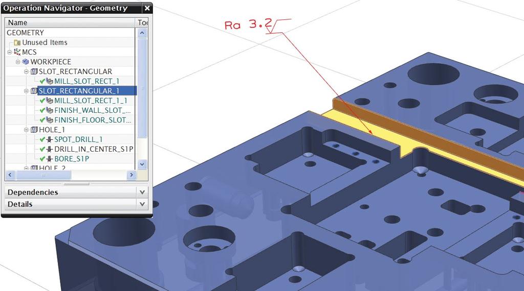 Ten times faster programming Programming automation Feature-based machining (FBM) You can automatically create optimized machine programs directly from part design models by using feature-based