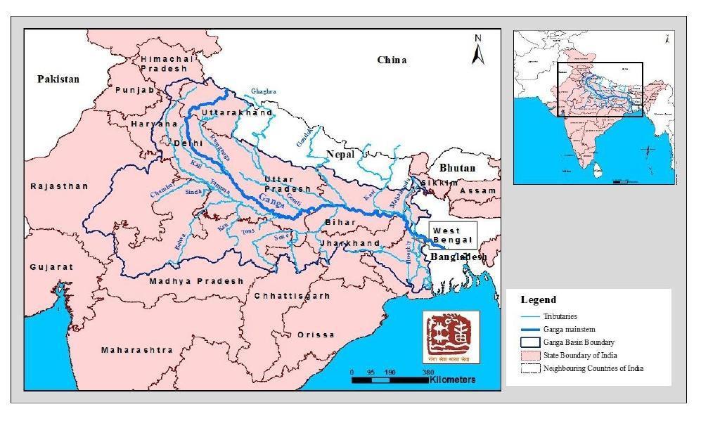 A Pollution Model Of The River Ganges Through Inter Criteria Analysis 83 Figure 1: The River Ganga catchment area POLLUTION THREAT Rapidly increasing population, rising standards of living and
