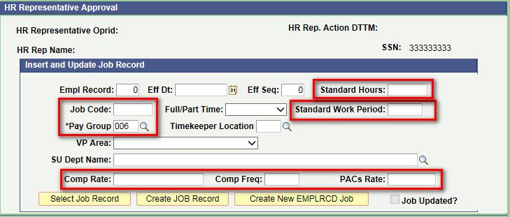 Page 11 of 11 HR Instructions When the contract Submission Status: is HR Data Input Needed it is ready for HR submission. The section below is only visible to HR staff.