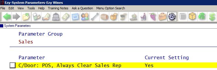 Clear Sales Rep Set these 2 system parameter to Yes.