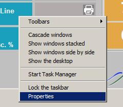 Your taskbar may have a keyboard button which isn t really required as the POS