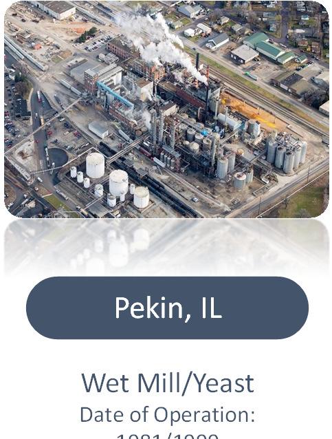 Midwest Bio-refineries Located near feedstock sources and directly linked to strong markets for ethanol and
