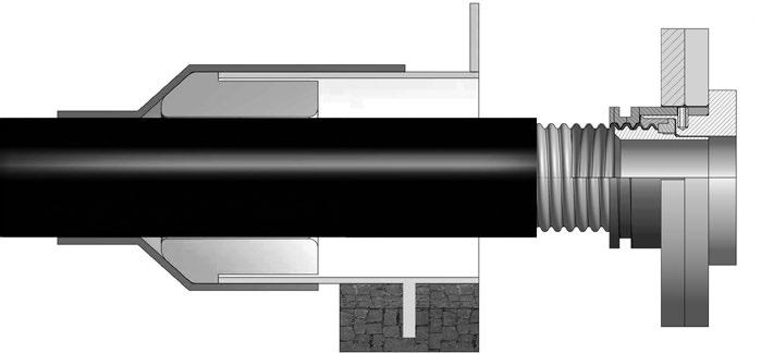 Steel duct and pipe sleeve entry 5.05.01 General information The PETREX - steel duct entry Type SSE is designed to be used with standard-sized pipe sleeves.