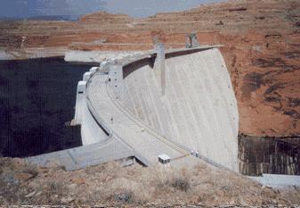 Colorado River Hydroelectric Dams Glen Canyon Dam Height: 710 ft.