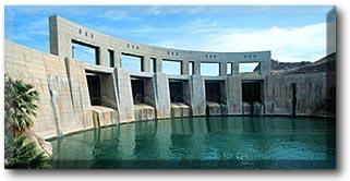 capacity from 5 generators) Parker Dam Height: 320 feet Head: 80 feet