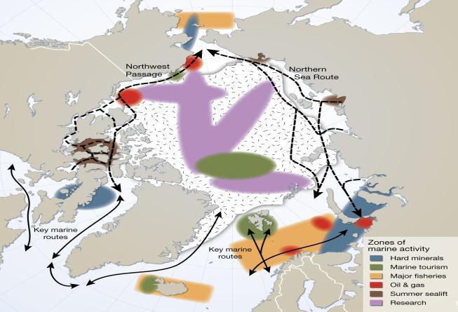 ) 13 New sea routes and natural resource opportunities opening up in the Arctic Source: Chatham House