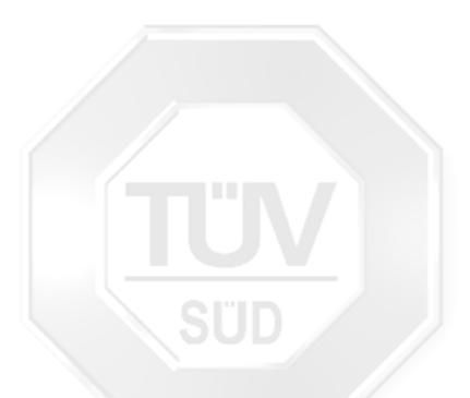 Note: This report is issued subject to the Testing and Certification Regulations of the TÜV SÜD Group and the General Terms and Conditions of Business of