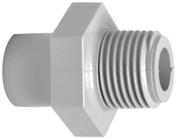 23 91 05 Aaptor Nipples, PVC-C Moel: With solvent cement spigot metric an taper male threa R Connection to plastic threa only o not use threa sealing pastes that are harmful to PVC-C Install with low