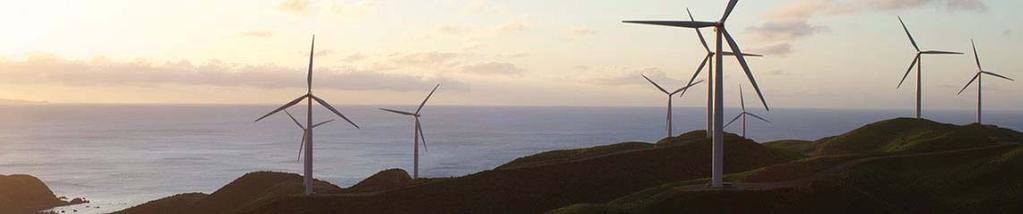 CLIMATE CHANGE Meridian generates electricity only from renewable hydro and wind sources.