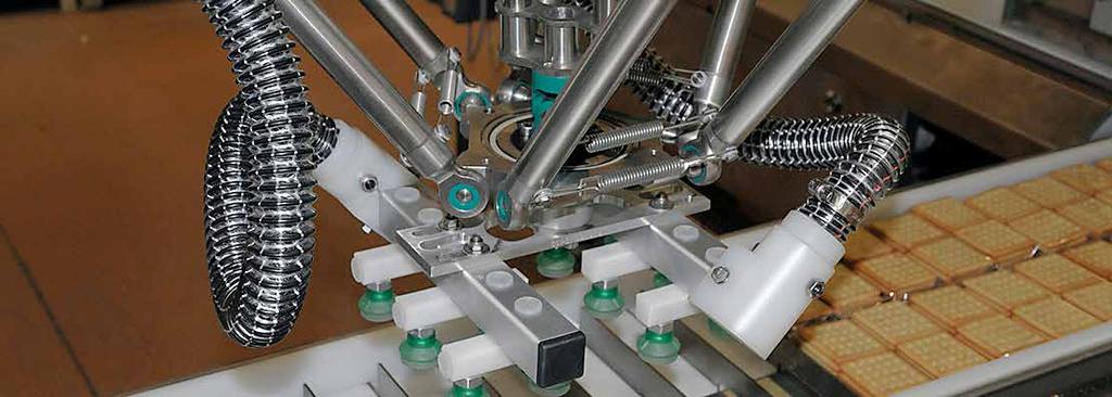 P4 Robotic System P4 The P4 is a high-speed robotic pick and place system It is a compact a fast solution to automatically loading either flow wrappers or trays.