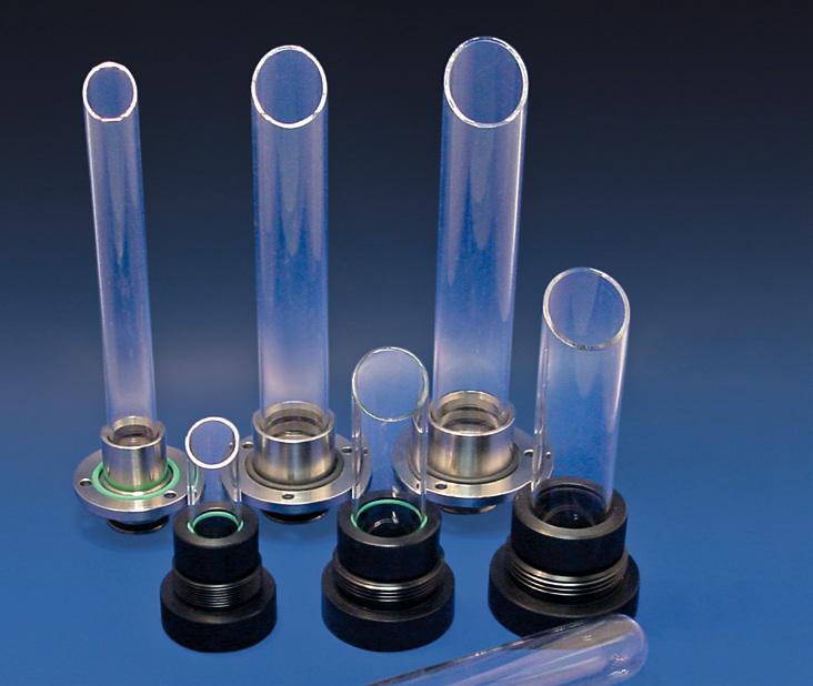 Quartz glass products in utmost quality Quartz glass tubes are the basis for
