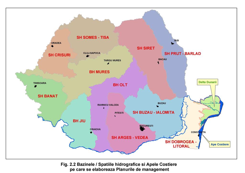 WATER MANAGEMENT NATIONAL LEVEL (2) The National Administration Apele Romane is the Romanian water management body under the direct authority of the Ministry of Environment and Forests 11 river