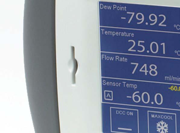 1 C Precision measurement to -90 C dew point (100 ppb) Sensor head optimised for fast