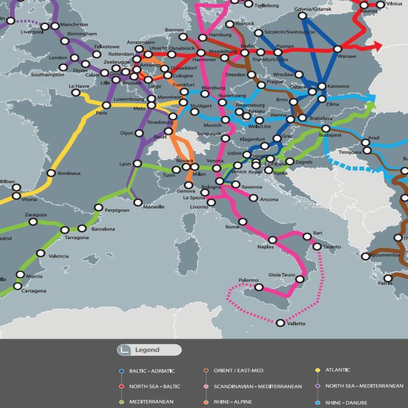 2. TEN-T Networks In line with the European 2020 Strategy, EU has created the basis to build a modern integrated transport system.