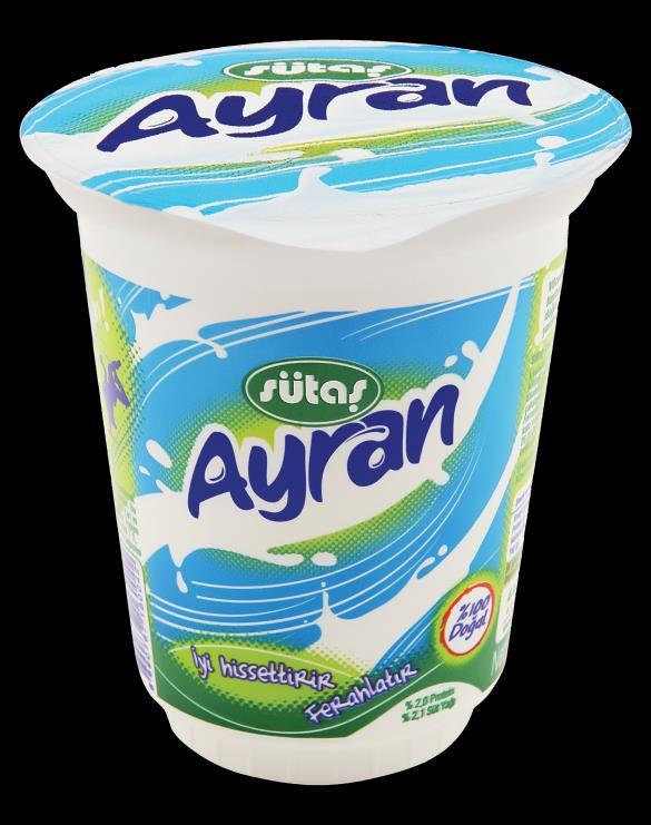 100% natural, healthy and nutritious Sütaş Ayran keeps its promise to deliver you a delicious and