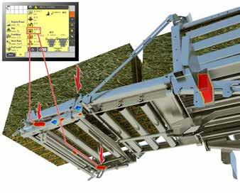The biomass configuration features factory-fitted split upper pre-charge chamber guards for improved crop flow in cornstalks and other biomass crops.