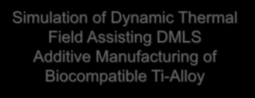 Simulation of Dynamic Thermal Field Assisting DMLS Additive Manufacturing of Biocompatible Ti-Alloy E.Lacatus 1*, G.C. Alecu 2, M. Sopronyi 3 1.