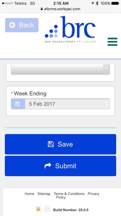 USE ON A MOBILE DEVICE The BRC Electronic Timesheet Portal fully supports the use of Mobile Devices. To access from a mobile device, the process is identical to that outlined above.