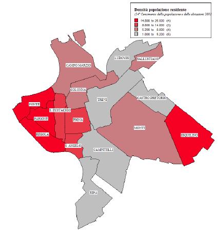 Study area Socio-economic characteristics Resident population and Workers Districts N.