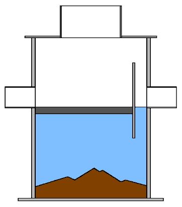 42-48 Figure 1. Measuring sediment in swirl chamber using stadia rod. Inspections are performed from the surface through the manhole access cover. Figure 2.