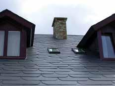 Imbued with natural colour and character as well as strength, Spanish slate is the roofing material of choice.