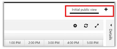 Create additional tabs To add a new schedule board tab, click +Add Tab at the top. Note To edit an existing schedule board view, double-click the view name.