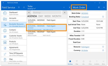 See the location of a work order on a map 1. Open the work order, and then tap Map.