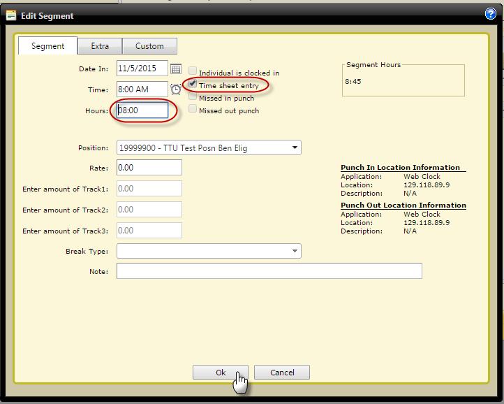 How to Add Employee Hours Time sheet entry can be used to add the total number of hours for an employee.