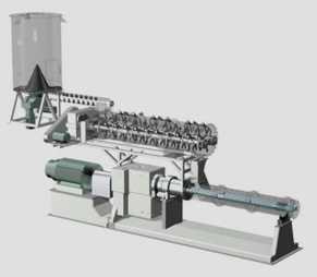 Twin Screw System Co-rotating Parallel shafts Wider ingredient flexibility Ultra high levels of internal fat (above 17%) Very uniform size and