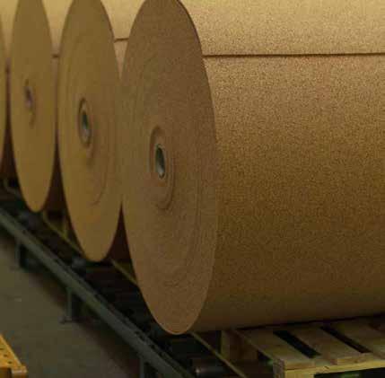 CORK SOLUTIONS 39 AGGLOMERATED CORK ROLLS CHARACTERISTICS: High cork content (+ 90%) Min. thickness - 0,8mm Max.