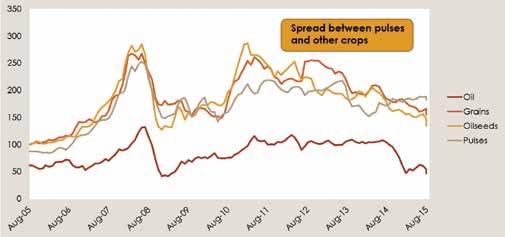 Since the start of the 2015 calendar year, pulses have ignored other agriculture commodity markets.