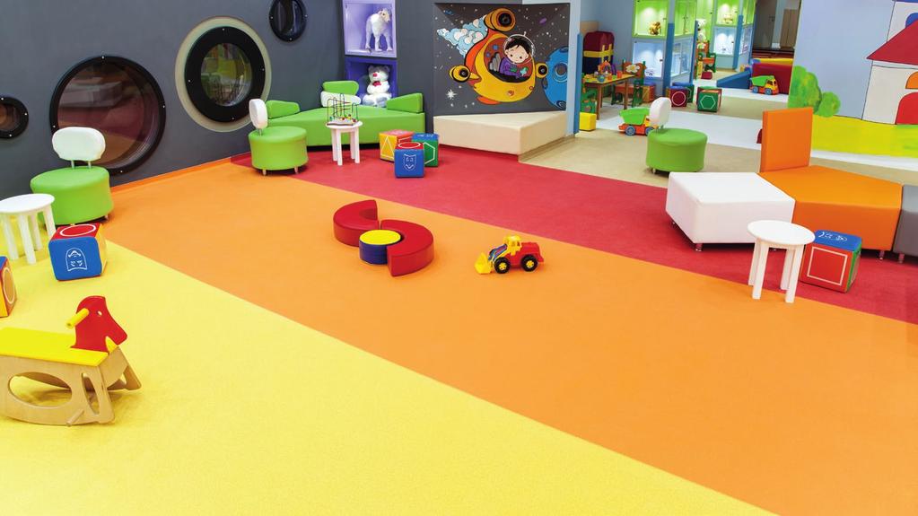 In educationa environments, the right foor materias and coors can infuence a room s mood and radiance.