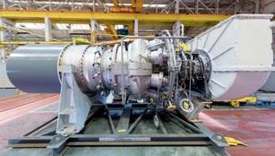 The SGT-200 gas turbine combines simple design with state-of-the-art technology and is ideally suited for use, for example, as a compressor drive.