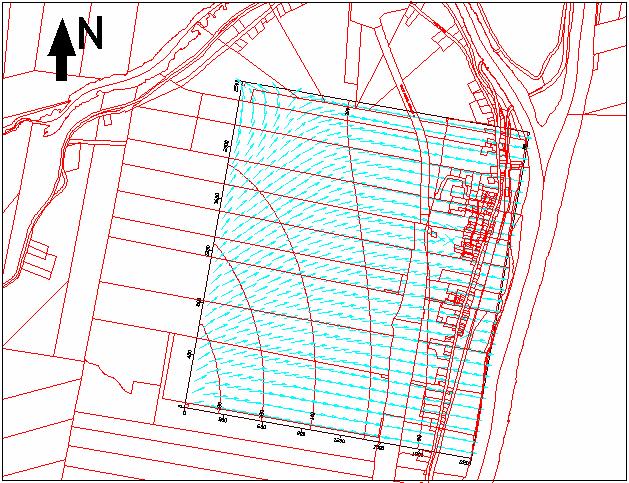 FRACTRAN Figure 4 Simulated Static Groundwater Flow Conditions The simulated groundwater flow conditions during pumping are shown in Figure 5.