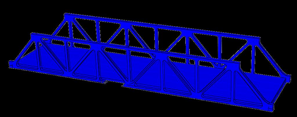 LF NON-LINEAR PUSH-DOWN ANALYSES OF TRUSS BRIDGES SEPTEMBER 2013 Model 3: Damage of the Tension Chord In this damaged configuration, the tension chord close to the middle point of the bridge was