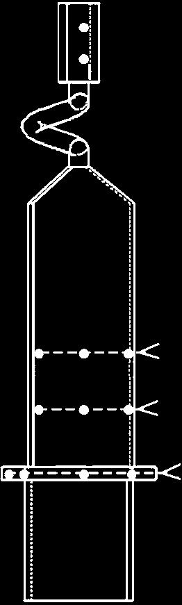 11: Schematic of locations of thermocouples 2.3 Numerical modeling of grain selection of SX turbine blades Figure 16 shows the manufacturing process of DS turbine blades.