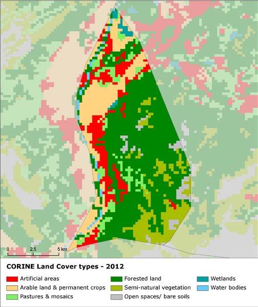 Land cover 2012 Overview of land cover & change As in previous periods, the land cover development in the small country of Liechtenstein has been very limited.