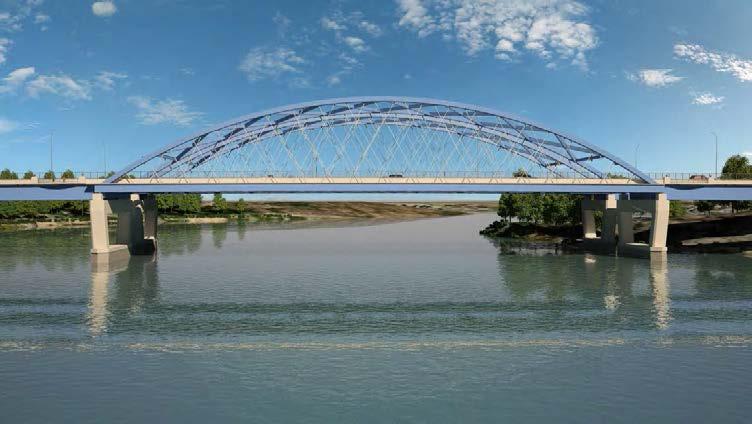 New Whittier Bridge WHITTIER BRIDGE / I-95 IMPROVEMENT PROJECT Network tied arch main spans Two new parallel