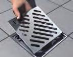 ACO ShowerDrain bath drains The design grating can be unlocked with a disk/coin The grating lifts up on its own very easily The design grating
