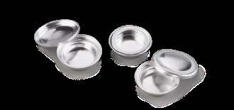 9) - x Silver, ø 6.8 mm, 85 μl x x Only for manual operation 6.225.6-93.4.00 Crucible with lid - x ZrO 2, ø 6.